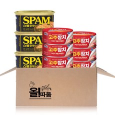 올따옴햄참치기획 스팸클래식200g 3개입 +사조고추참치85g 6개입, 1세트, 85g