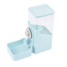 Nicole 自動餵食器 寵物碗 掛籠飼料桶, 淺青, 1個, 1400ml