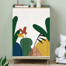 다용도 찍찍이 가림막 커튼 패브릭 가리개 창문 문앞 현관 가림 덮개