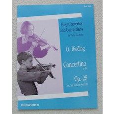 콘체르티노 D Op. 25: 바이올린과 피아노를 위한 쉬운 콘체르토와 시리즈, 기본