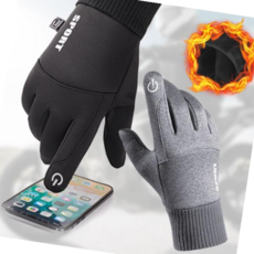 핸드폰장갑 터치 겨울장갑 오토바이 바이크 스마트폰 글러브, 그레이