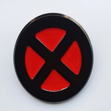 X-Men 슈퍼 히어로 메탈 코스튬 벨트 BuckleSWB10-09 4cm 너비의 벨트에 적합 연속 주식, [02] Red