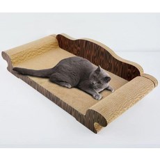 고양이스크래쳐초대형 80cm 초대형 고양이스크래치 스크레쳐, 1개, 다크우드 최대 79x37.5x18cm