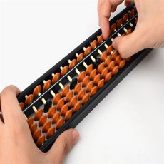 암산교육 원목 주판 수학교구, 9선