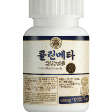콜린메타 두드러기 알레르기 어성초 피부 열감 관리 영양제 600mg, 1개, 120정