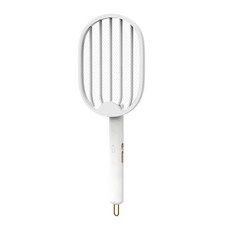 可立式USB充電電蚊拍，家用滅蚊神器，安全電擊滅蚊燈, 白色