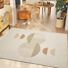 제이데이 현관 코일 매트 베란다 발매트 모던 북유럽 패턴 120x140, 1개, 올리브문 120x140