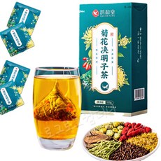 금은화 태국화 결명자 우엉 구기자 계화 6종 조합차 총450g 삼각 티백 휴대용 개별포장 고품질 회사차 양생차 숙취해소, 1세트, 3개입, 150g