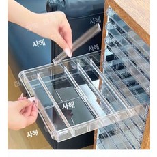 철제캐비넷 수납장 대형 서랍장 네일샵 화장품 보관함, 1.3mm, 실버