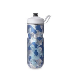 HYDRAPAK 폴라 보틀 스포츠 단열 물병 손잡이 있는 BPA 프리 자전거 스퀴즈 스플래시 멀티 600ML 20온스, Contender Blue, 20oz/600ml, 1개