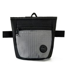 이지유 강아지 자석 포켓 트릿백 산책 간식주머니 훈련가방, 1개, 블랙