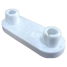 馬桶蓋墊片2入組【91110734】馬桶蓋緩衝墊、軟墊、腳墊、配件，防震耐用, 白, 1套