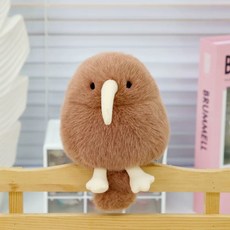 키위새인형키링 대형, L. 키위 팔찌  브라운 12cm