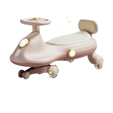 兒童扭扭車 萬向輪 靜音 粉色升級款, 粉色 升級款, 1個