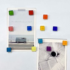 냉장고 자석 마그네틱 현관문 인테리어 자석, 스퀘어 12p