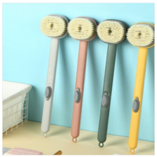 탈부착 바디 브러쉬 클렌징 샤워 목욕 솔 마사지 각질케어, 핑크, 1개, 1개