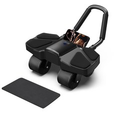 AB 슬라이드 무소음 코어 복근운동기구, 블랙, KR-JFL-YJ07