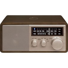 휴대용 라디오 레트로 등산용 재난용 Sangean WR-16SE AM/FM/블루투스/오인/USB 폰 충전 45주년 기념 스페셜 에디션 나무 캐비닛 로즈 골드 포함 다크 월넛, Cabinet Radio, Rose Gold/Dark Walnut, Rose Gold/Dark Walnut