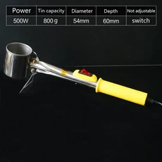 최신 고전력 220V 용융 주석로 휴대용 BGA 용해로 가정용 와이어 도금 수리 300W-500w, 07 500W C