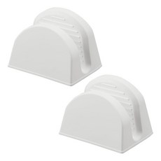 Yamazaki 홈 자석 냄비 홀더 - 2개 세트 내열성 실리콘 오븐 장갑 내구성 있는 단열 핫 패드 자석 보관 - 실리콘, 화이트