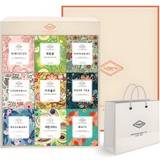 La Dolce Vita 優質花草茶禮盒+提袋組, 花草茶 9種+禮品袋, 1組
