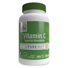 Health Thru Nutrition 維他命C 卓越吸收 500mg 素食膠囊, 1個, 360錠