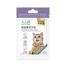 木入森 MORESON 固齒麗潔牙錠 貓咪口腔護理 潔淨牙齒 去除異味 獸醫推薦, 1個, 口腔/牙垢護理