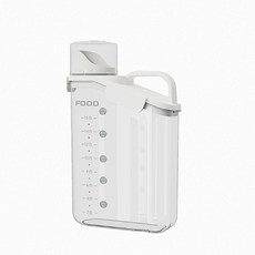 [上手家居] 儲米桶 飼料桶 麵粉收納罐 飼料密封罐 米罐 飼料罐, 1個, 白色 2800ml 密封罐