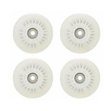 4pcs 플래시 인라인 스케이트 바퀴 90a LED 조명 68/72/76/80mm 스피드 락 멋진 롤러 PU 타이어, 04 White 80mm, 6)White