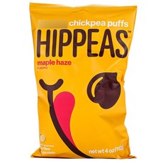 Hippeas 칙피 퍼프 메이플 헤이즈 맛, 113g, 1개