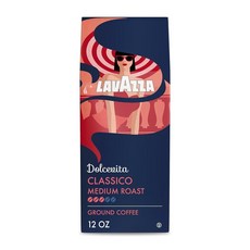 라바짜 Lavazza Perfetto 그라운드 커피 블렌드 다크 로스트 밸류 팩 GMO 프리 아라비카 풀 바디 355ml(12온스) (6팩) 329026, 12 Ounce (Pack of 1), 355ml
