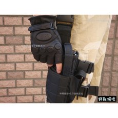 野戰搖滾 龍捲風腿掛槍套 M92F、Glock、M1911萬用型手槍套, 多地形迷彩, 1個