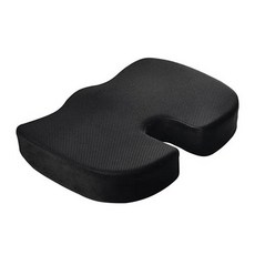 달모아 라텍스 메모리폼 방석, 블랙, 1개
