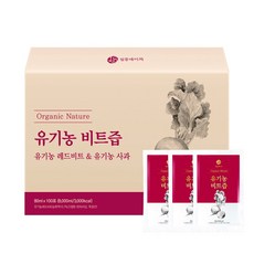 일등네이처 유기농 비트즙 무첨가 혈액순환 레드비트 주스, 80ml, 100개