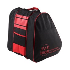 YSSHOP 롤러 스케이트 가방 스케이트화 운반 핸드백 파우치 휴대용 조절식 어깨끈 캐리어 여아 남아 피겨 스케이트용, 옥스포드 천, 검은색