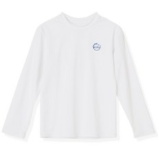 래쉬가드 수영 셔츠 UPF 50+ 자외선 차단 빠른 건조, 화이트