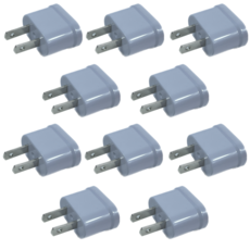 에이치앤이티 110V 변환어댑터 해외용 WN-20, 10개