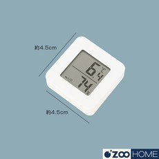 ZOO HOME 迷你溫濕度計, 含電池｜溫濕度計, 1個