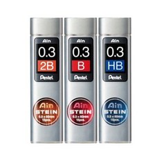 【CHL】PENTEL C273 Ain STEIN 自動鉛筆芯 替芯 0.3mm, 1個, B-15入