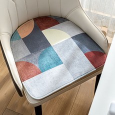 해피유통 현대적인 디자인의 편안한 패브릭 체어 쿠션 사계절용 의자 패드 미니멀리스트 스타일 방석, 45*49센티미터, 19