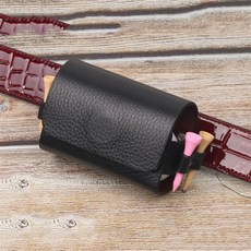 그리뉴얼 골프파우치 골프볼주머니 공주머니 공파우치, 블랙, 1개