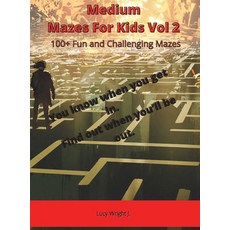 Medium Mazes For Kids Vol 2: 100+ Fun and Challenging Mazes Hardcover, Smart Draw Europe, English, 9781801763448