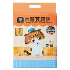 Otis【特惠】水魔素木薯豆腐砂 活性碳豆腐貓砂 極細抗臭益生菌豆腐砂 木薯砂 貓砂 豆腐貓砂 除臭 益生菌, 1個, 1.5mm木薯豆腐砂 7L/2.8kg