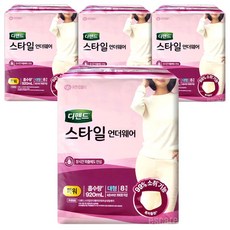 디펜드 스타일 언더웨어 여성 파워, 4개, 8매