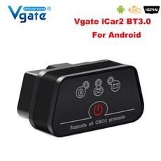 Vgate iCar2 자동차 진단 obd obd2 elm327 wifi 스캐너 자동 도구, BT3 0 Bla