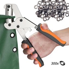 프리라이프 - 아일렛 펀치 수동 펀칭기 10.5mm 오링펀치 천막 가죽 현수막 타공기 하도메 공구 세트, C 블랙, 1세트