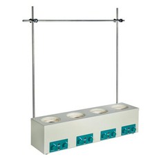6포지션 자기 교반 히팅 맨틀 450°C 최대 온도 0-1600rpm 스틸 랩 핫플레이트
