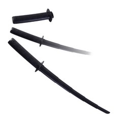 3D 접이식 카타나 토이나이프 사무라이검 피젯토이, 1개, 블랙