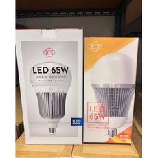 旭光LED65W省電燈泡E27, 1個, 白光, 白光