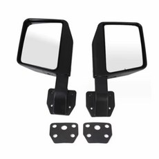 지프 랭글러 JK JL TJ 07-24 사이드 미러 도어 후방 거울 호환, 1 set